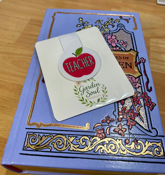 Teacher Apple Red Bookmark