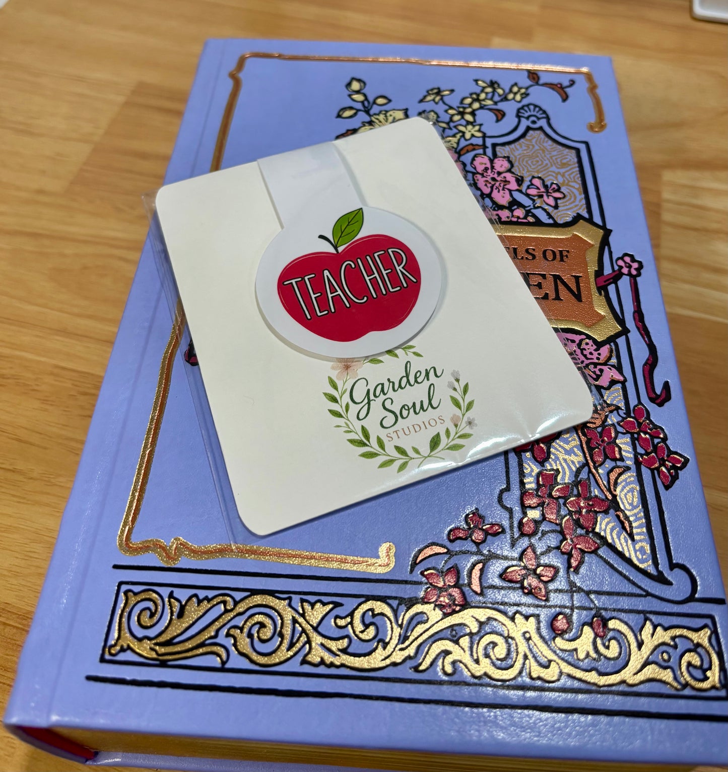 Teacher Apple Red Bookmark